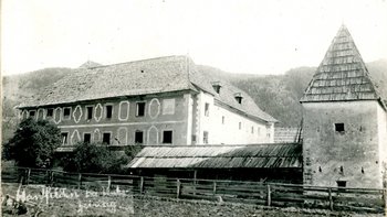 'Hanfelden bei Unterzeiring', Historisches Photo um 1890/1900 (Smlg. Reitinger)