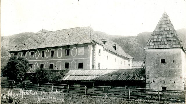 'Hanfelden bei Unterzeiring', Historisches Photo um 1890/1900 (Smlg. Reitinger)