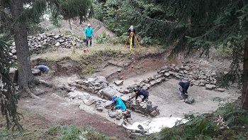 Archäologische Ausgrabungen auf der "Hohen Birga"