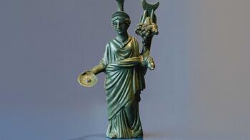 Römische Bronzestatuette der Fortuna, Heinfels
