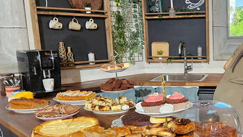 Café Gl.u.eck im Westflügel der ev. Kirche Villach-Stadtpark