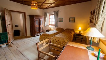 Schloss Stein Zimmer mit Betten