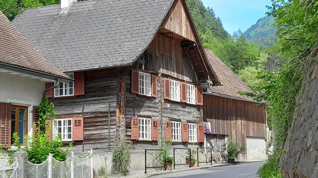 Alte-Zeiten-Museum Hohenems Blockstrickbau von 1602