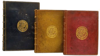 Ansicht von Einbänden historischen Büchern aus der Sammlung des Prinz Eugen von Savoyen © Österreichische Nationalbibliothek