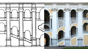 Plan und Wirklichkeit "Kaiserstiege"