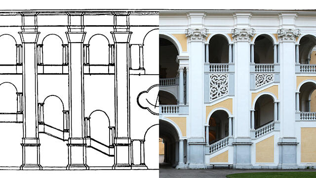 Plan und Wirklichkeit "Kaiserstiege"