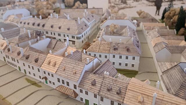 Modell des ehemaligen jüdischen Viertels in Eisenstadt