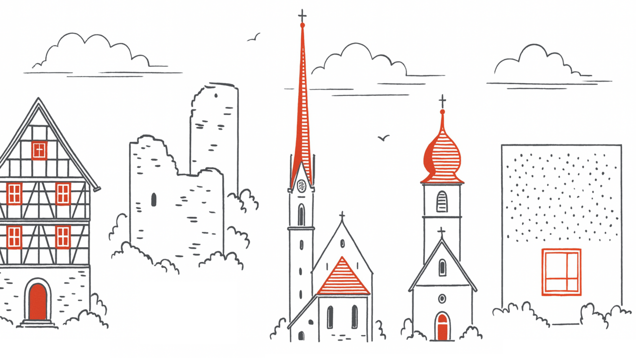 Vorarlberg Illustration der Programmpunkte in Vorarlberg