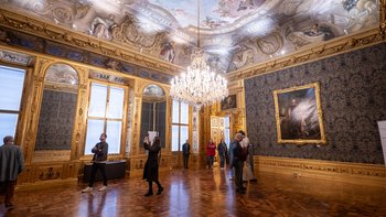 Winterpalais des Prinzen Eugen - Blauer Salon, Ansicht des gesamten Raumes
