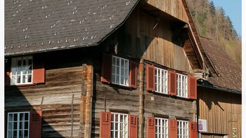 Alte-Zeiten-Museum Hohenems Blockstrickbau von 1602