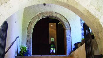 Eingang in Schloss