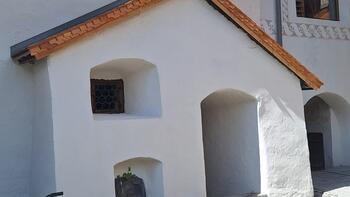 Pfarrhoff Blick in Innenhof