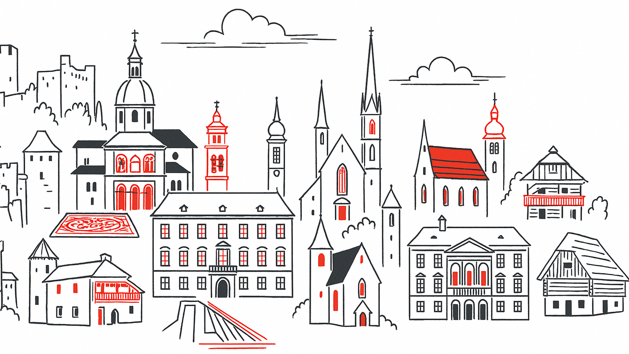 Illustration der Programmpunkte in Salzburg