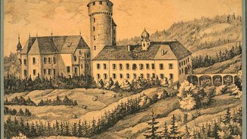 Schloss Wildberg, Castrum Wiltperch, erstmals erwähnt 1135, erbaut von den Haunspergern. Es gelangte in den Besitz der Starhemberger zu Beginn des 13.