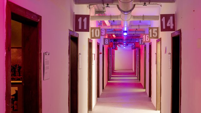 Inneres des Luftschutzbunkers im Schönbornpark
