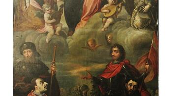 Altes Altarbild der Bürgerspitalkirche - gestiftet von Georg Prugglacher 1623
