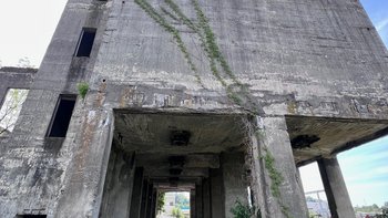 Reste des Steinbrechers von Gusen