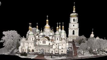 Scan der Sophienkathedrale in Kyjiw