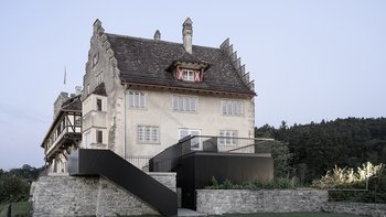 Westansicht Terrassenbau Schloss Wolfurt
