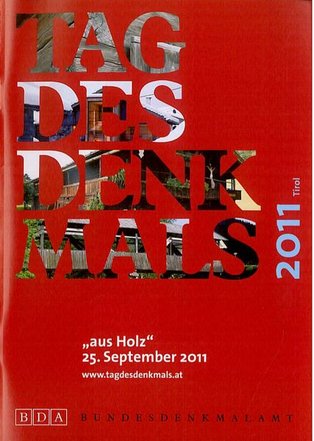 Deckblatt des Tag des Denkmals Programmhefts 2011
