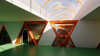 Bestandsmodell Oberlicht Schule