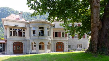Parkansicht der Villa Franziska und Iwan Rosenthal in Hohenems.