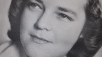 Ein schwarz weiß Foto von Margarethe Witternigg, der ersten Landeskonservatorin Österreichs