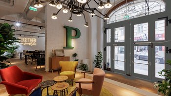 Innenansicht des neugestalteten Büro Bereichs © Maximilian Haidacher