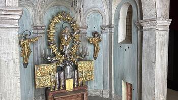 Modell des Hochaltars von 1955, Pfarrkirche Obertrum
