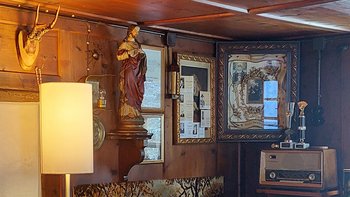 die Stube im Zustand des letzten Bewohners Oskar Schöpf