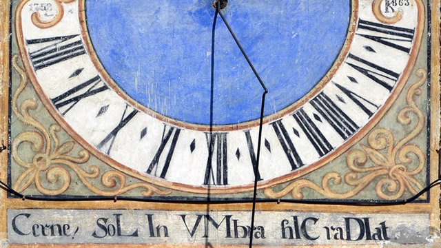 Eine gemalte Sonnenuhr aus St. Michael im Lungau