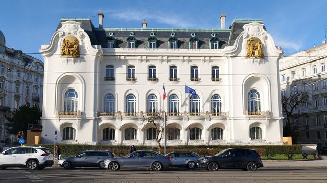 Fassade der Französischen Botschaft in Wien