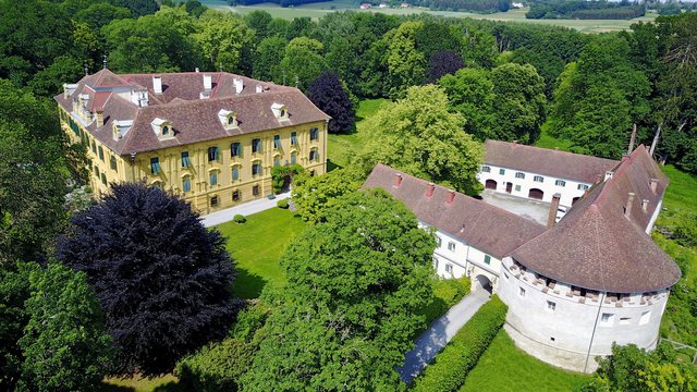 Schloss Neudau und Vorhof