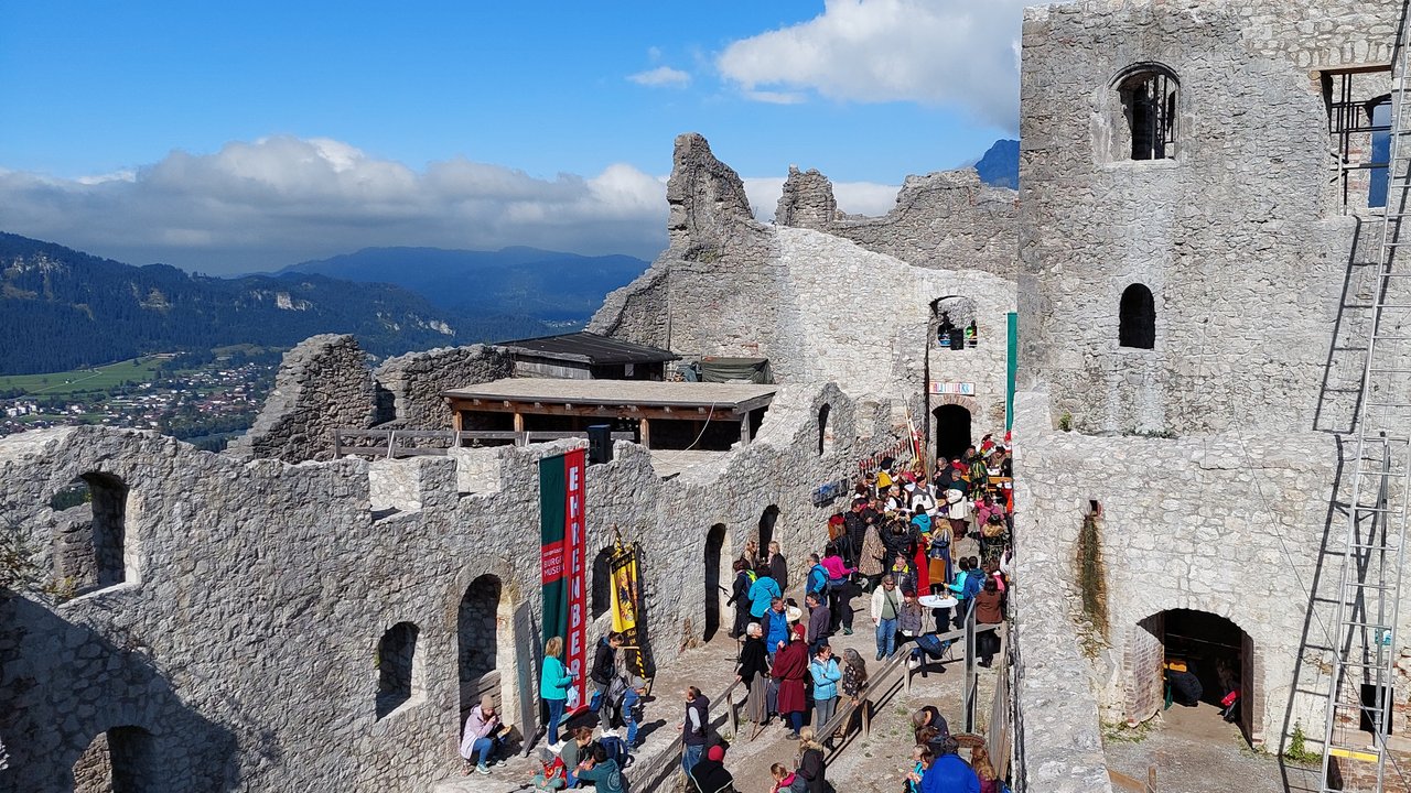 Blick über die Ruine