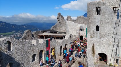 Blick über die Ruine