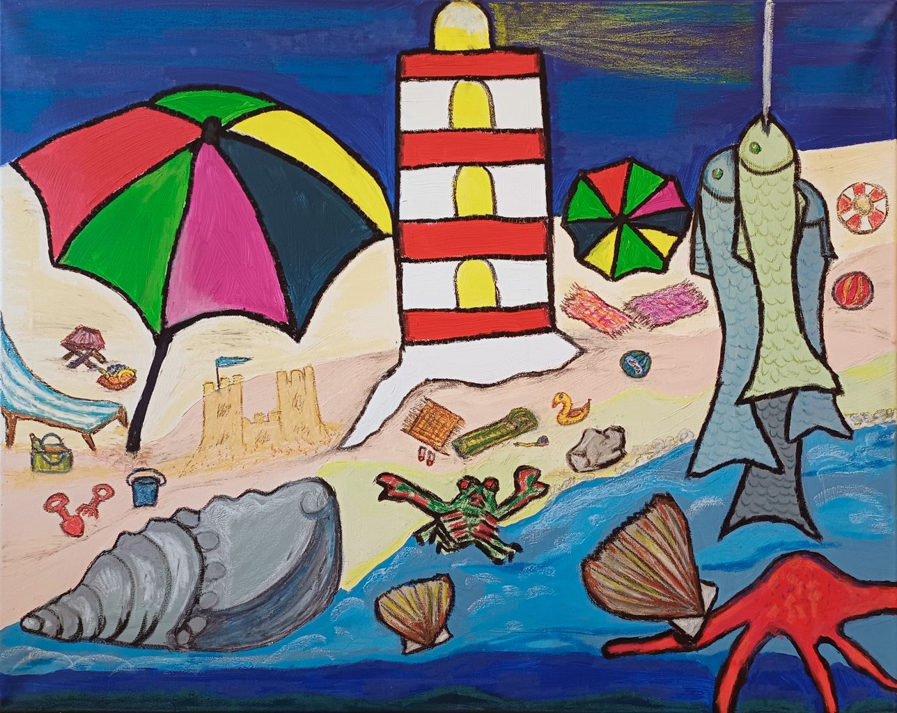 Öl, Acryl auf Leinwand